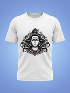 Mahadev Divine Face T-Shirt | Minimal Spiritual Graphic Tee
