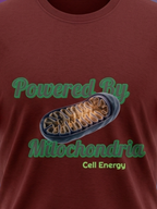 Powered by Mitochondria T-Shirt | Biology T-Shirt | Cotton T-Shirt